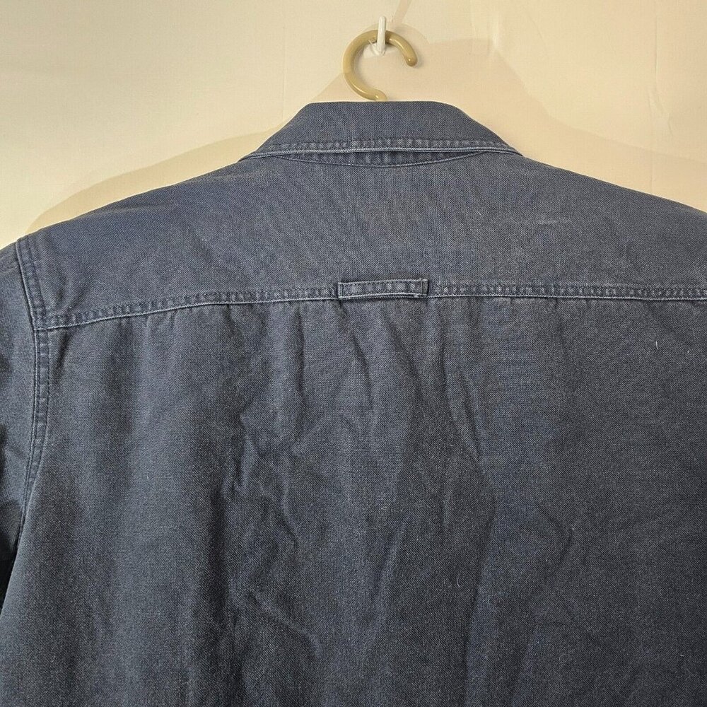 READ LL Bean Katahdin Iron Works Shirt Jacket Mens XL Fleece Lined Workwear Snap - Picture 10 of 11